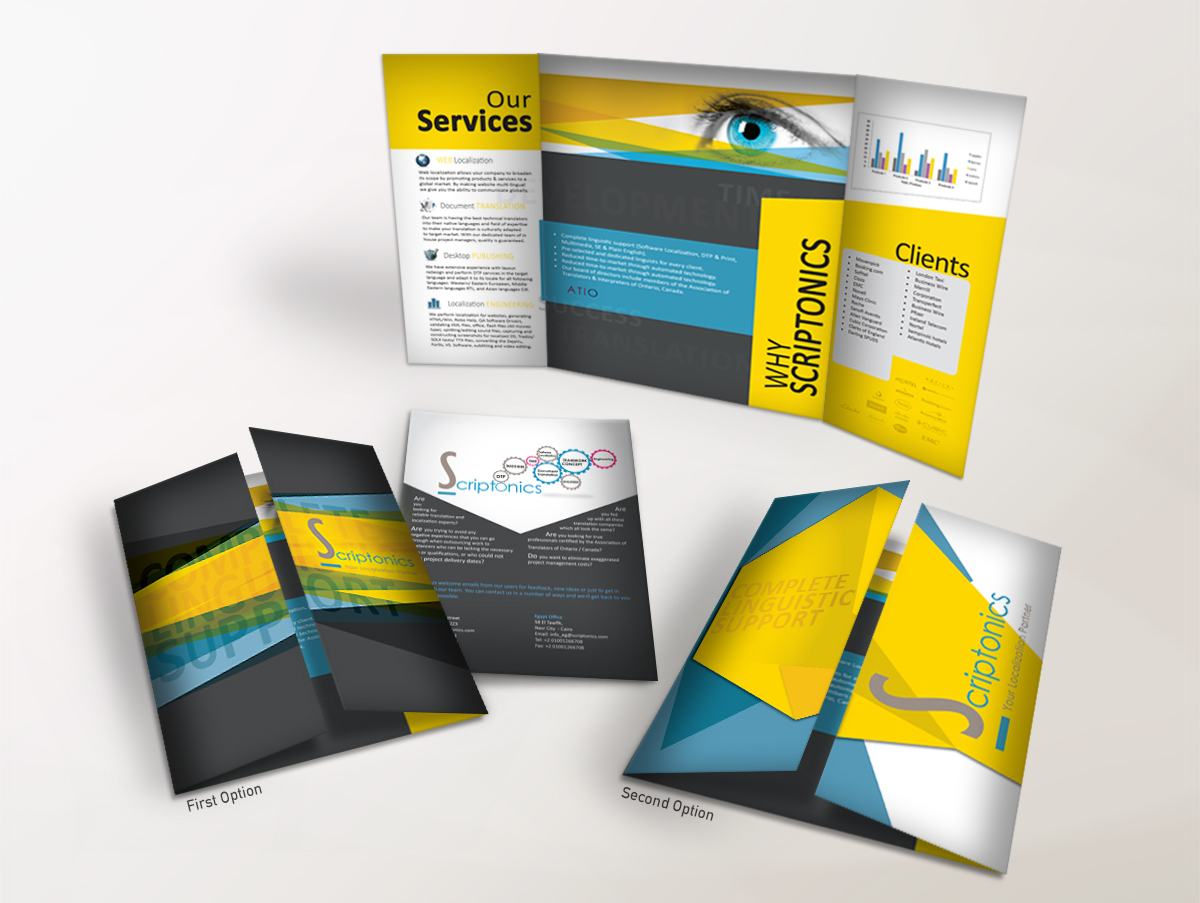 Scriptonics Opengate brochure with Two options by Ghada Hassan